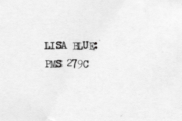 LISA BLUE: PMS 279C 