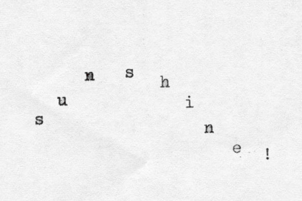 s u n s h i n e ! 