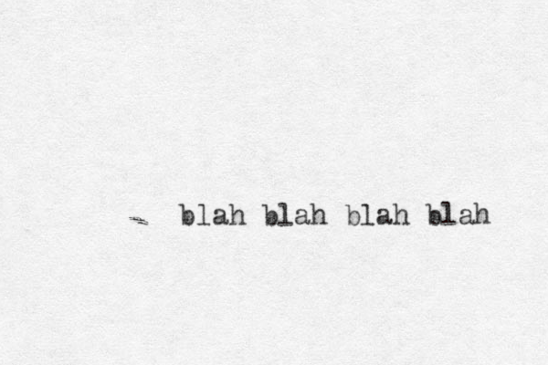 blah blah blah blah 