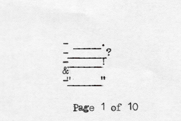 - _____. -_______? -______! & -______" " i Page 1 of 10