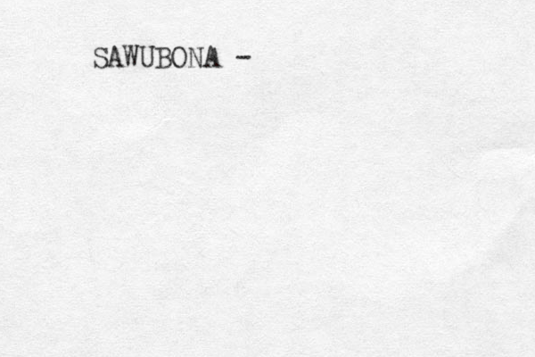 SAWUBONA - 
