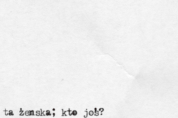 ta z 'enska; kto jos? ' 