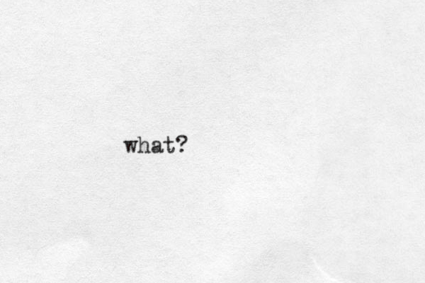 what? 