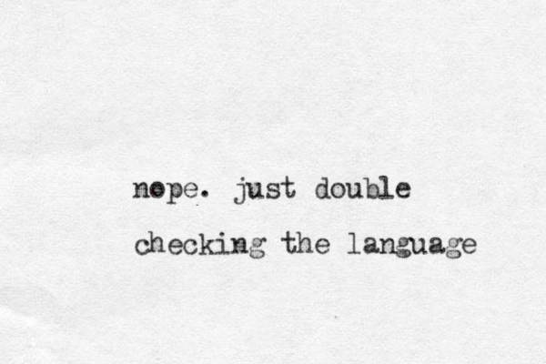 nope. just double checking the language 
