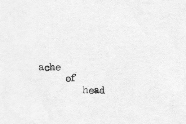 ache of head