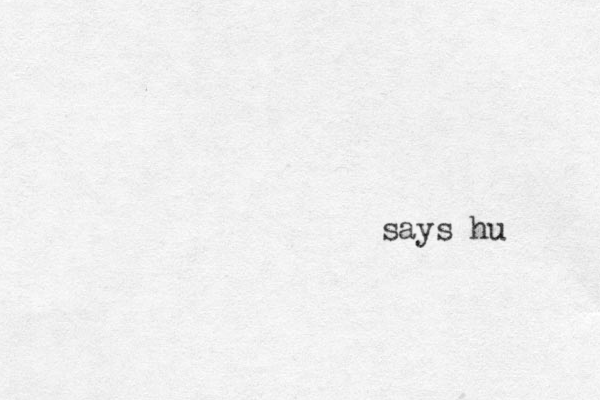 says hu 