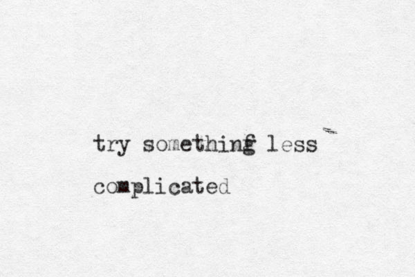 try somethinf g less complicated