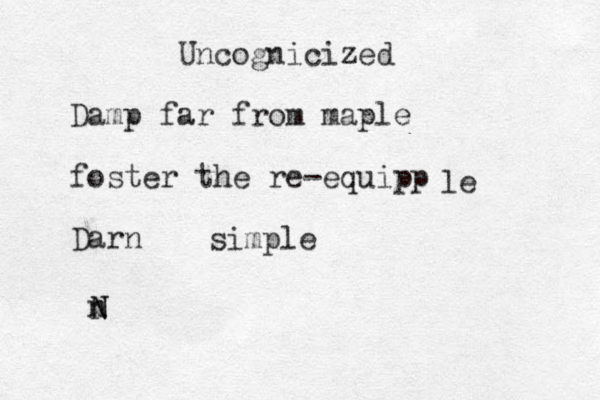 Uncognicized Damp far from maple foster the re-equipp Darn le simple n N N