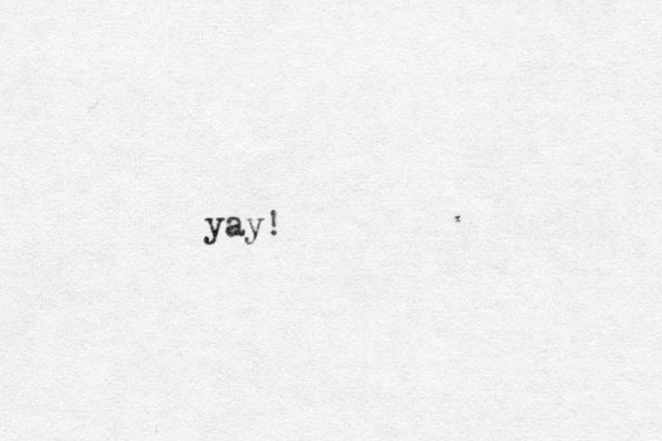 yay!
