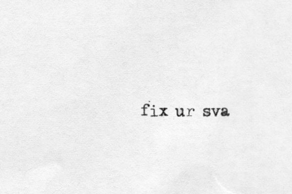 fix ur sva 