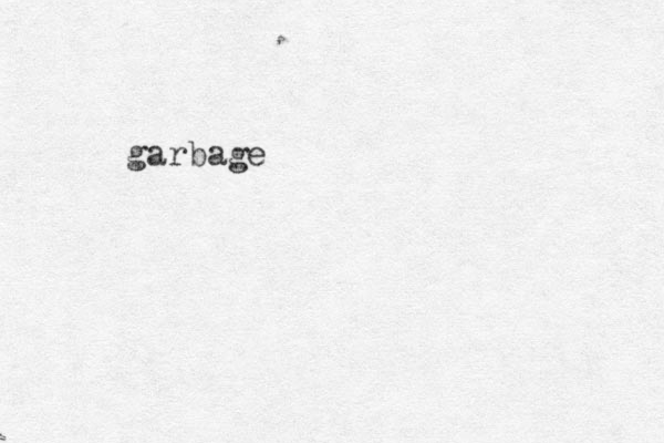 garbage 