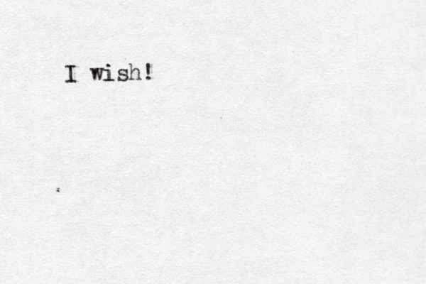 I wish! i 