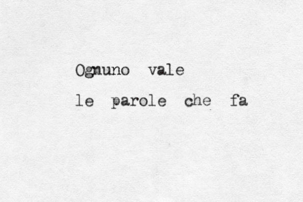 Og gnun no vale le parole che fa 