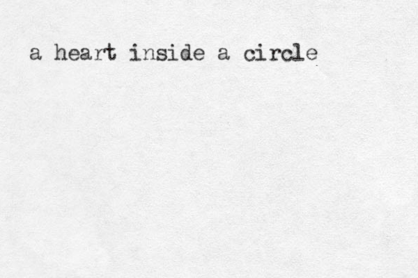 a heart inside a circle 