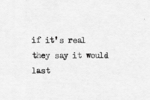 if it's real they say it would last