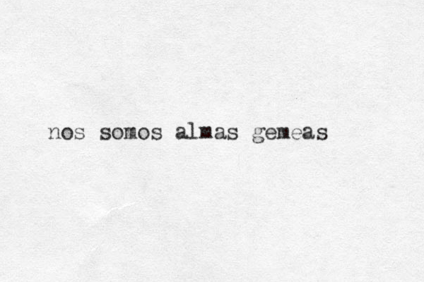 nos somos almas gemeas