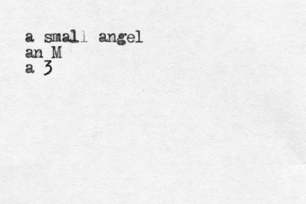 a small angel an M a 3