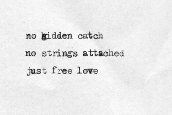 no gidden h catch no strings attached just free love 