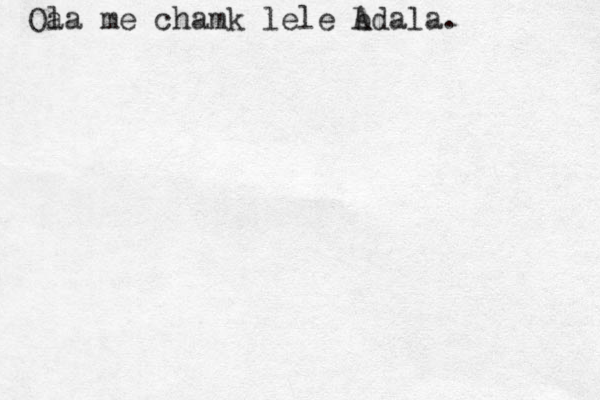 a Ola me chamk lele Abdala bdala.