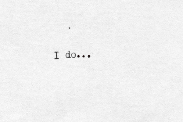 I do...