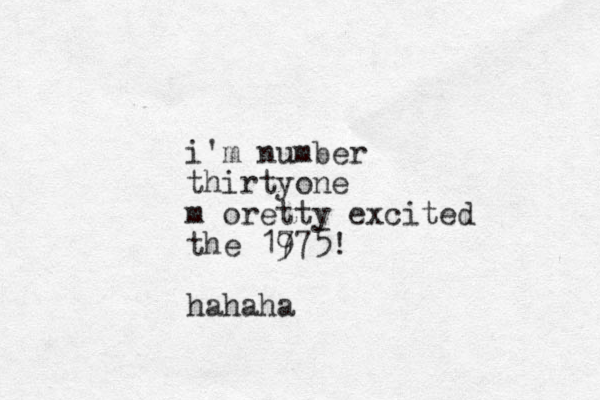 i'm number thirtyone m oretty excited the 17 975! hahaha