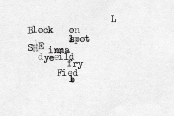 Block on l spot SH eild d E L ye inna Fied fry b l 
