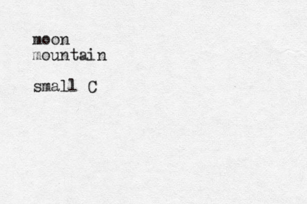 moon mountain small C