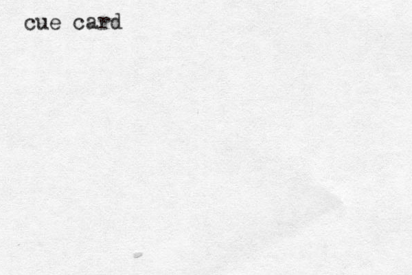 cue card 