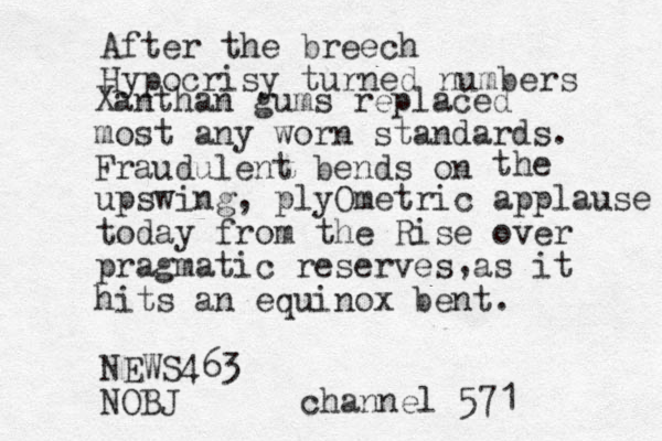 Xanthan gums replaced most any worn standards. Fraudulent bends on After the breech Hypocrisy turned numbers the upswing, plyOmetric applause today from the Rise over pragmatic reserves as it hits an equinox bent. , NEWS463 NOBJ channel 571