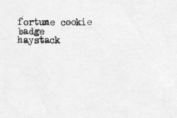 fortune cookie badge haystack