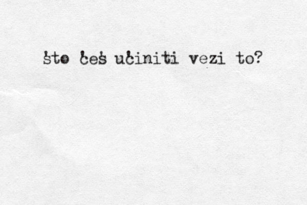 s 'to c 'es ' uc 'initi vezi to? 