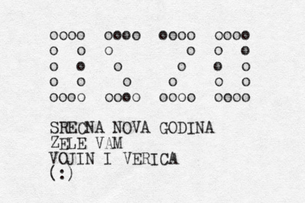 oooo oooo oooo oooo o o o o o o o o o o o o o o o o o o oooo oooo oooo oooo SRECNA NOVA GODINA ZELE VAM VOJIN I VERICA (:)