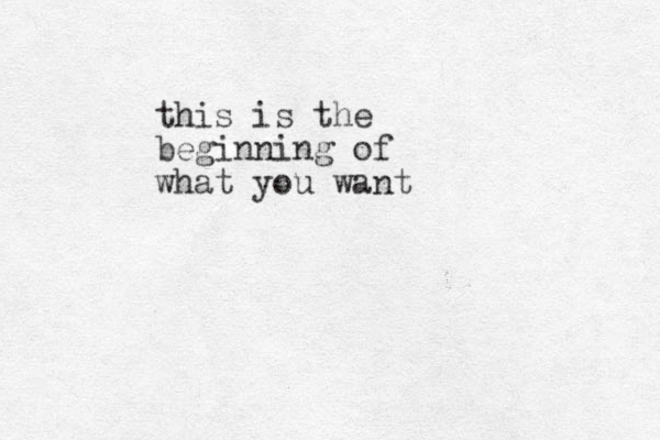 this is the beginning of what you want