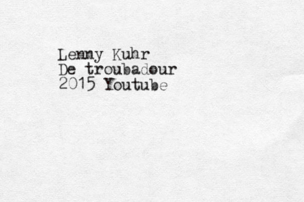Lenny Kuhr De troubadour 2015 Youtube