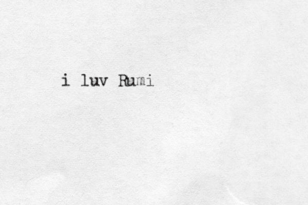 i luv Rumi
