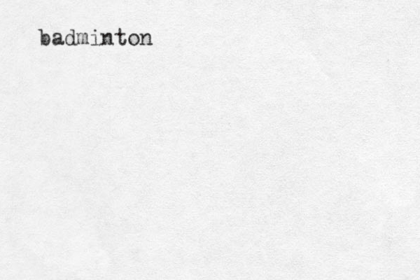 badminton 