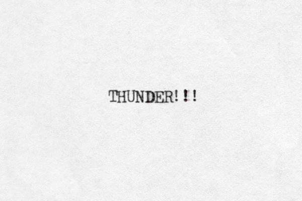 THUNDER!!! 