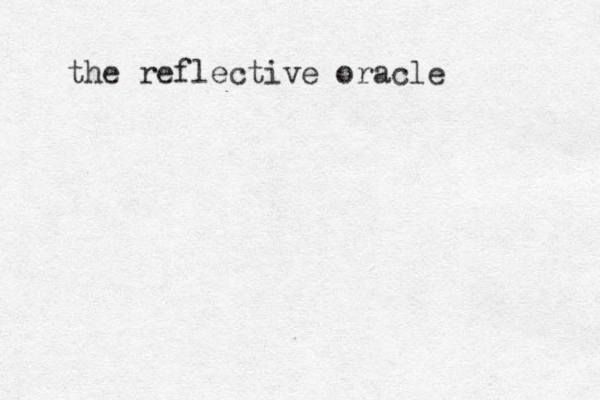 the reflective oracle 