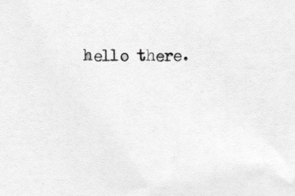 hello there.