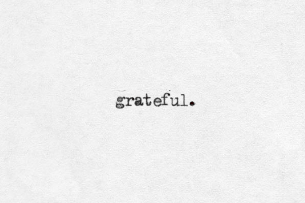 grateful. 