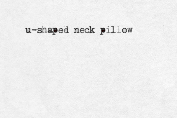 u-shaped neck pillow 
