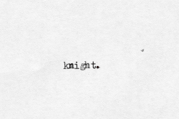 knight. 