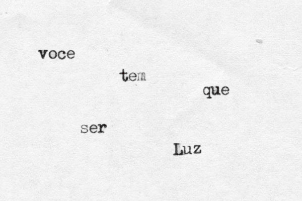 voce tem que ser Luz 