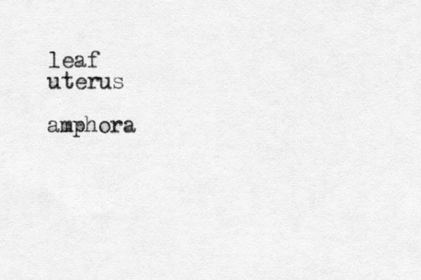 leaf uterus amphora
