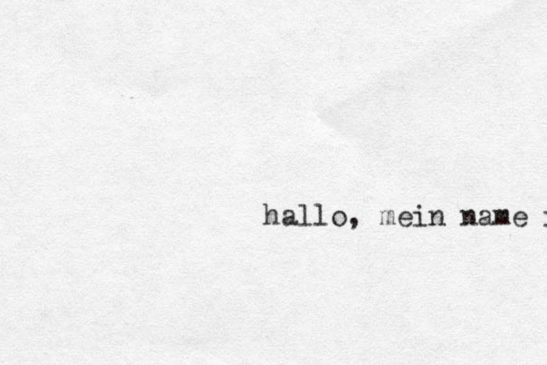 hallo, mein name ist maik 