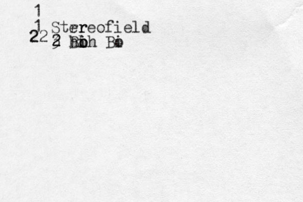 1 1 Strr ereo field 2 22 2 2 3 Bi i o o hhh Bi o
