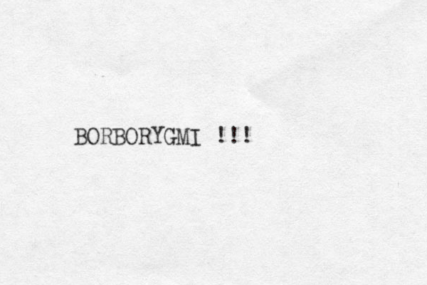BORBORYGMI !!! 