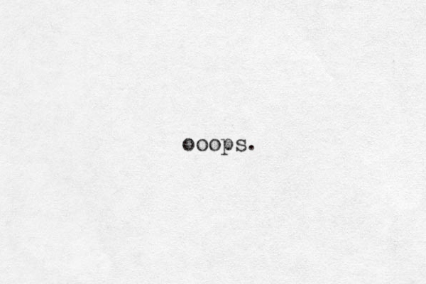 ooops. 