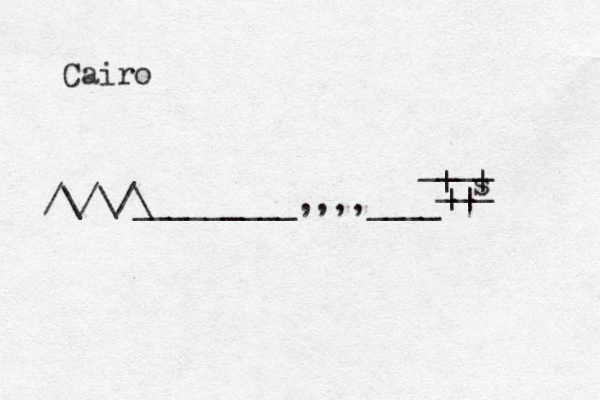 Cairo | | _________,,,,____ \ / \ / \ / ___ ____ | s | 