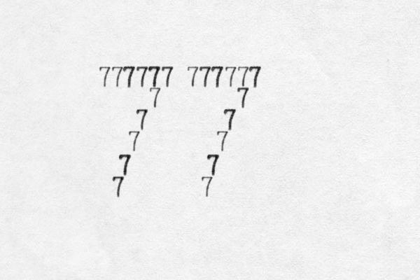 777777 777777 7 7 7 7 7 7 7 7 7 7